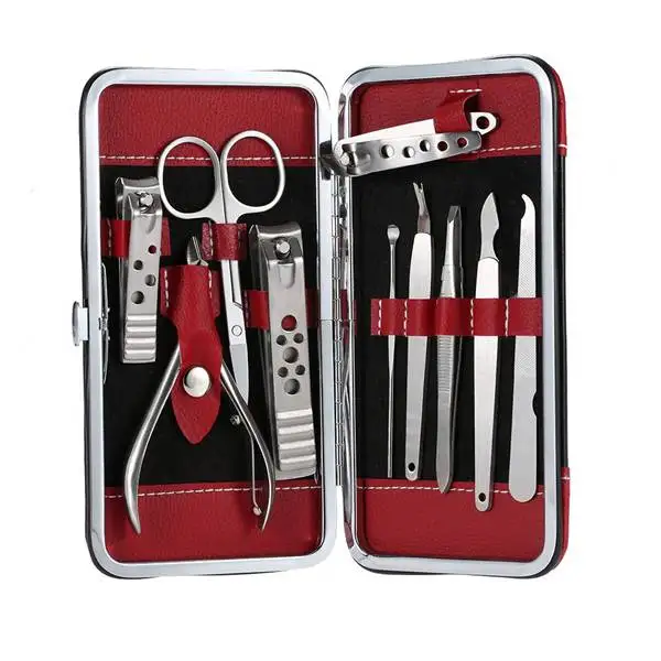 Order Offer for  HHFF New Stainless Steel Manicure Pedicure Ear pick Nail-Clippers Set 10 in 1