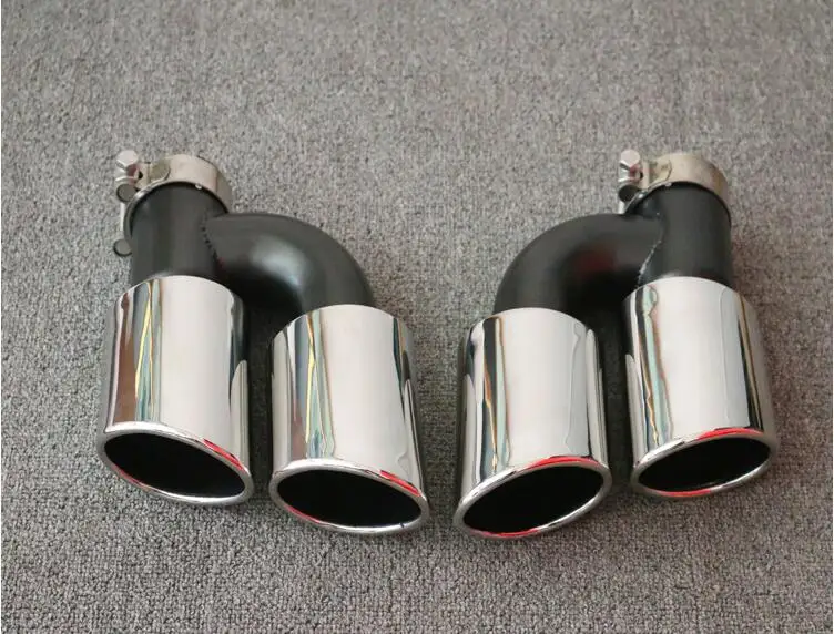 

Stainless steel 4 Outlet Rear Exhaust Tips For AUDI A4 S4 RS4 A5 S5 RS5 A6 S6 C7 C7.5 A7 S7 RS7