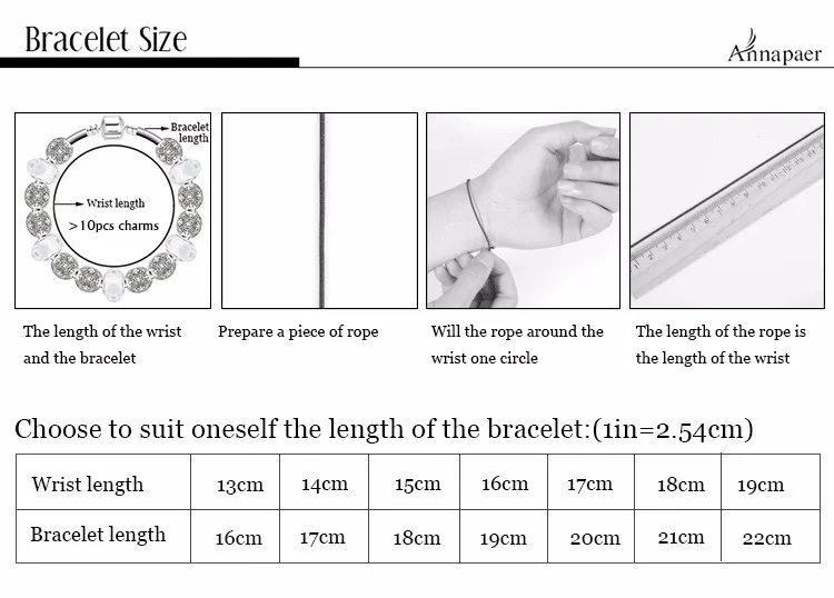 ANNAPAER дропшиппинг сердце амулеты Браслеты Мода DIY Кристалл снег бусины подходят Pan браслеты Европейский Шарм ювелирные изделия B16090