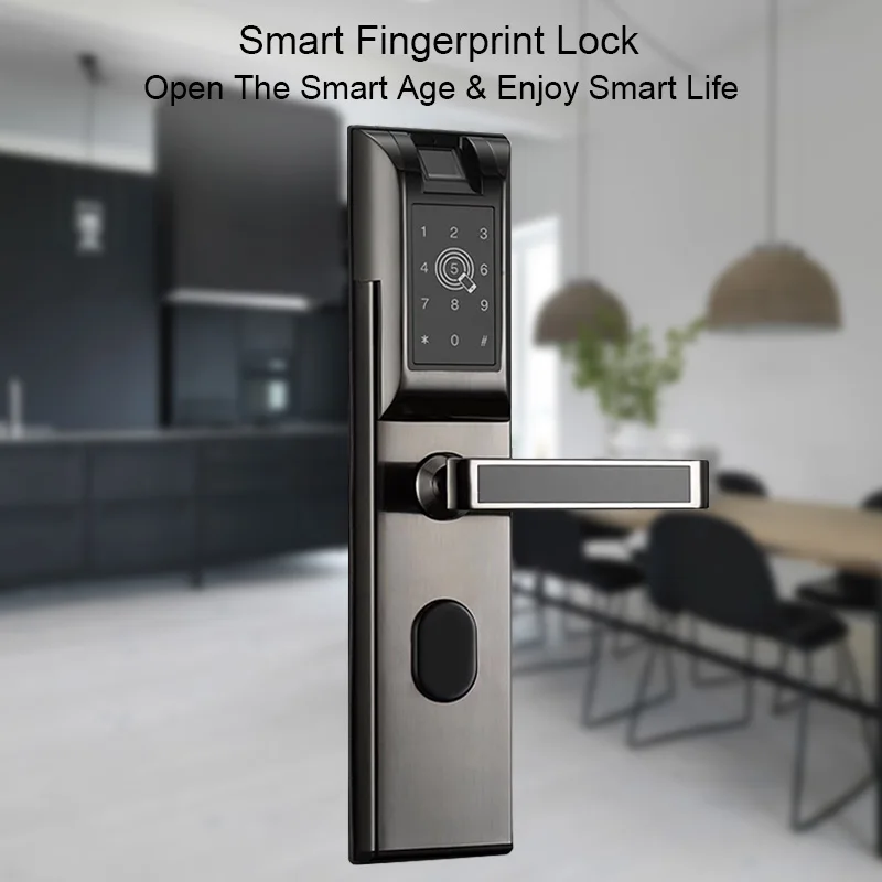 

Electronic Biometric Fingerprint Door Lock Keyless Digital Door Lock App Bluetooth Home Apartment Anti-theft Intelligent Lock