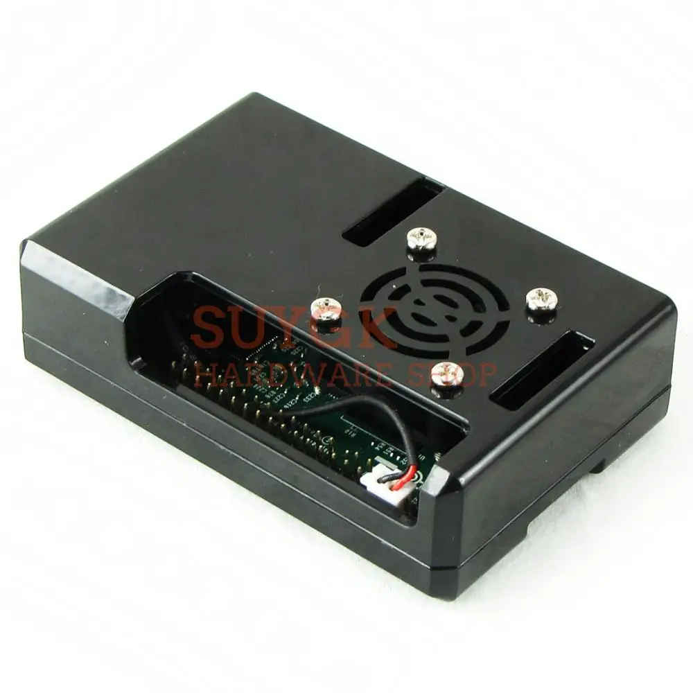 

Black Raspberry PI 3 model B+plus Case Cover Shell Enclosure ABS Plastic Box for Raspberry PI 2,PI3 Model B, PI 3B