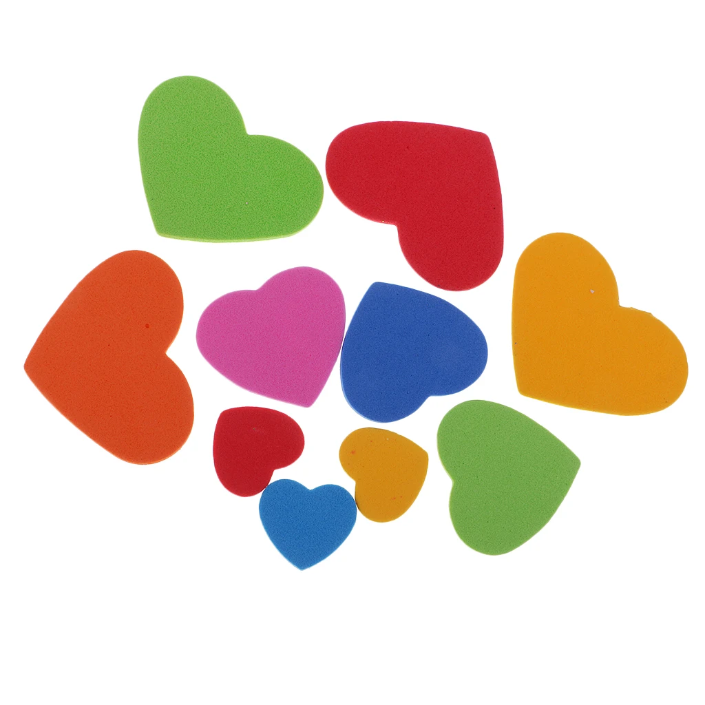 200pcs Love Heart Shape EVA Foam Embellishment for Scrapbooking Kids Craft Card Making