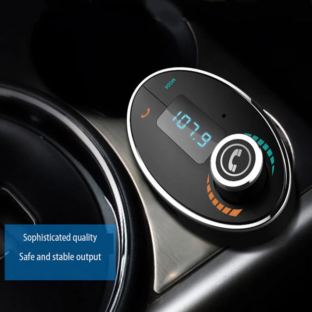 OMESHIN беспроводной Bluetooth Автомобильный mp3 плеер двойной USB зарядное устройство автомобильный аудио модулятор FM получить USB карта зарядное устройство Handsfree Apl26