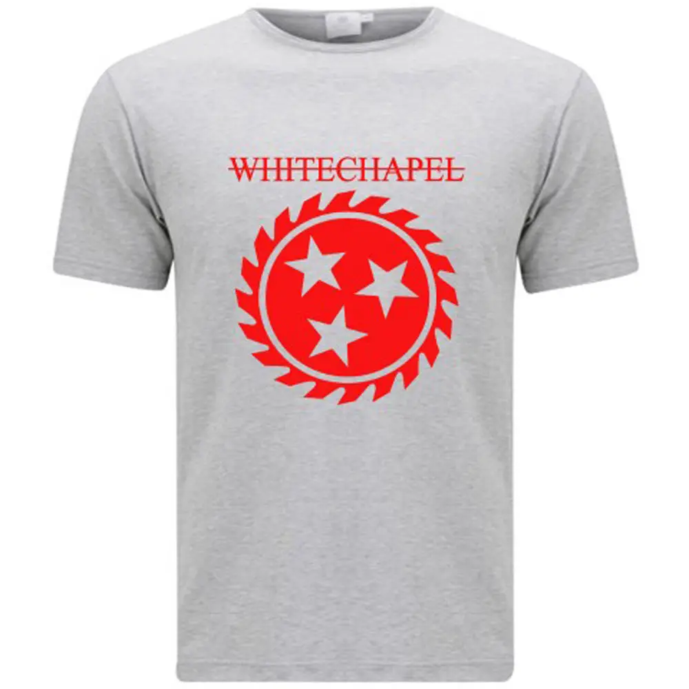 Новый Whitechapel Deathcore Логотип рок-группы мужская серая футболка Размер S-3XL | Мужская