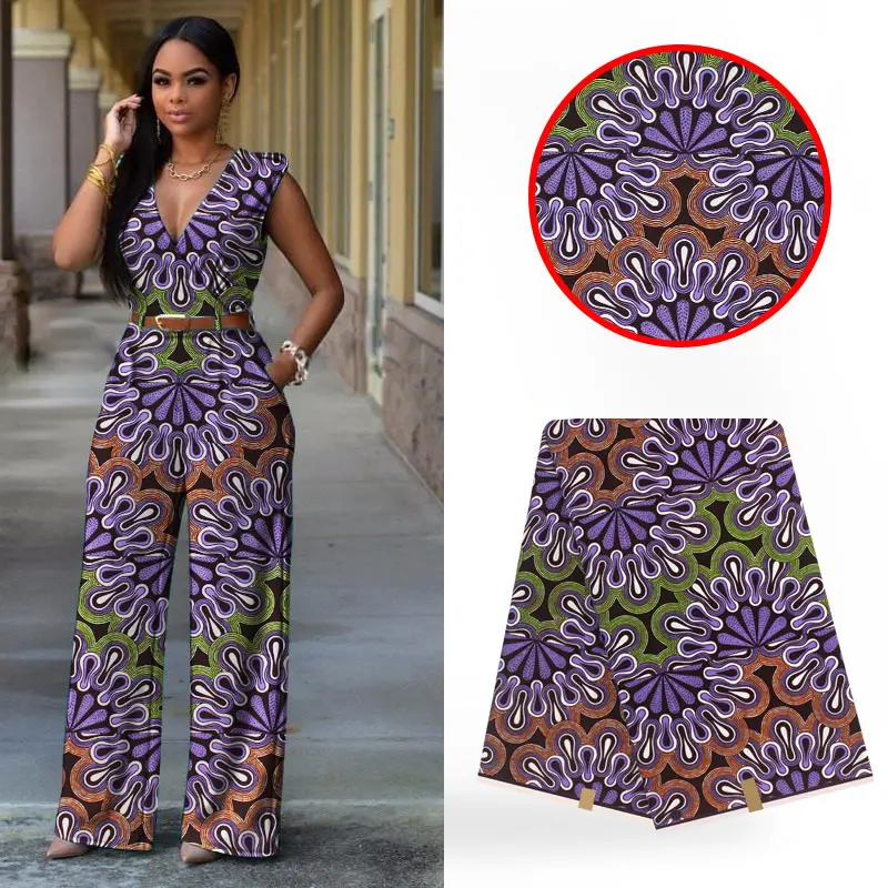 

Guaranteed quality! African wax fabric real super wax 100% cotton Ankara wax prints fabric SW1001