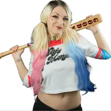 2016 Suicide Squad 5 Styles Harley Quinn Daddy’s Lil Monster T-Shirt Harley Quinn Cosplay Costume Women Tee Hight Fashion TopTee