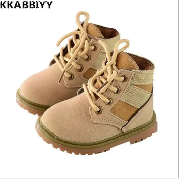

Children's wolf boots children autumn winter Martin boots wolves 2 pairs of shoes desert boots boy's boots.