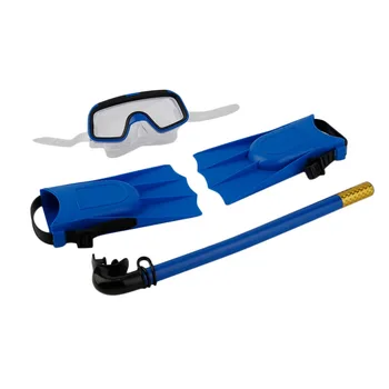 

1Set For Kids Snorkeling Diving Mask Breathing Tube Long Fins Foot Flippers 3Pcs Snorkels Set Swimming Pool Training Equipment