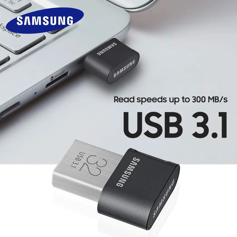 samsung USB 3,1 флеш-накопитель 32 Гб 64 Гб 200 МБ/с. памяти флеш-накопитель USB 3,0 128 ГБ 256 300 МБ/с. мини U Диск флеш-накопитель