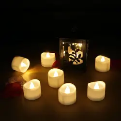 5 шт./лот светодио дный электронный Непламено свечах лампа имитация свечи для романтических вечерние Свадьба День рождения Ночная свечи