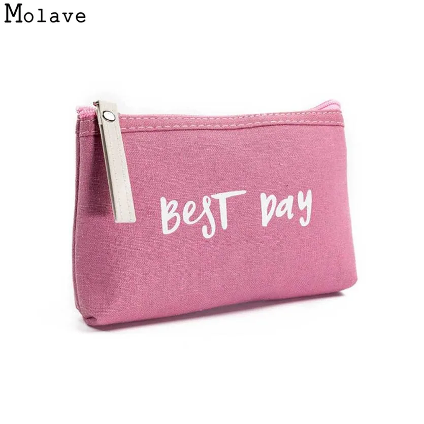 

Womens Coin Purse 2017 Letter Printing Coin Purses Wallet Ladies Zipper Pencil Case Cute Portable Key Coin Purse Makeup Bag AU31