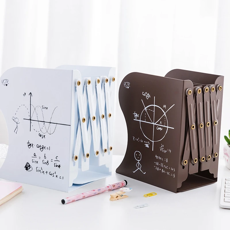 1 Pcs The Freedom To Adjust Bookshelf Large Metal Bookend Desk Holder