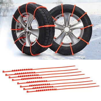 

10pcs New Car Truck Anti-skid Wheel Tair Chains Thickened for Tyre Width 175-295mm for VW Audi Ford Toyota Chevrolet Nissan Kia