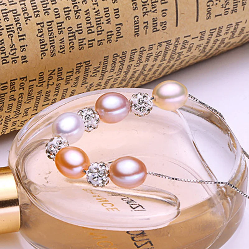ASHIQI-925-sterling-silver-Pendant-Real-Multi-Rice-Natural-freshwater-pearl-necklace-for-women-jewelry-gifts (2)