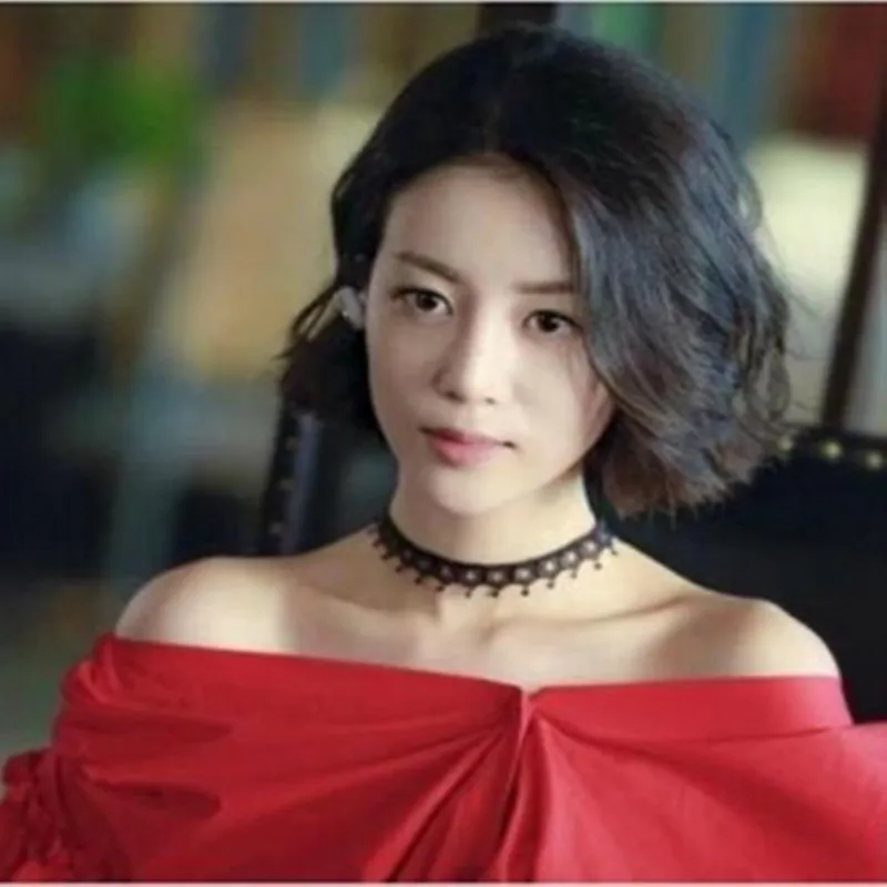 

Star gothic crown hollow water droplets circle collar short paragraph clavicle chain ladies jewelry