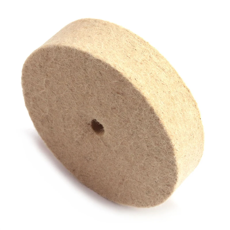 2pcs 6inch Wool Felt Buffing Polishing Wheel Wood Metal Grinding Polishing Pad Multifunction Abrasive Tools