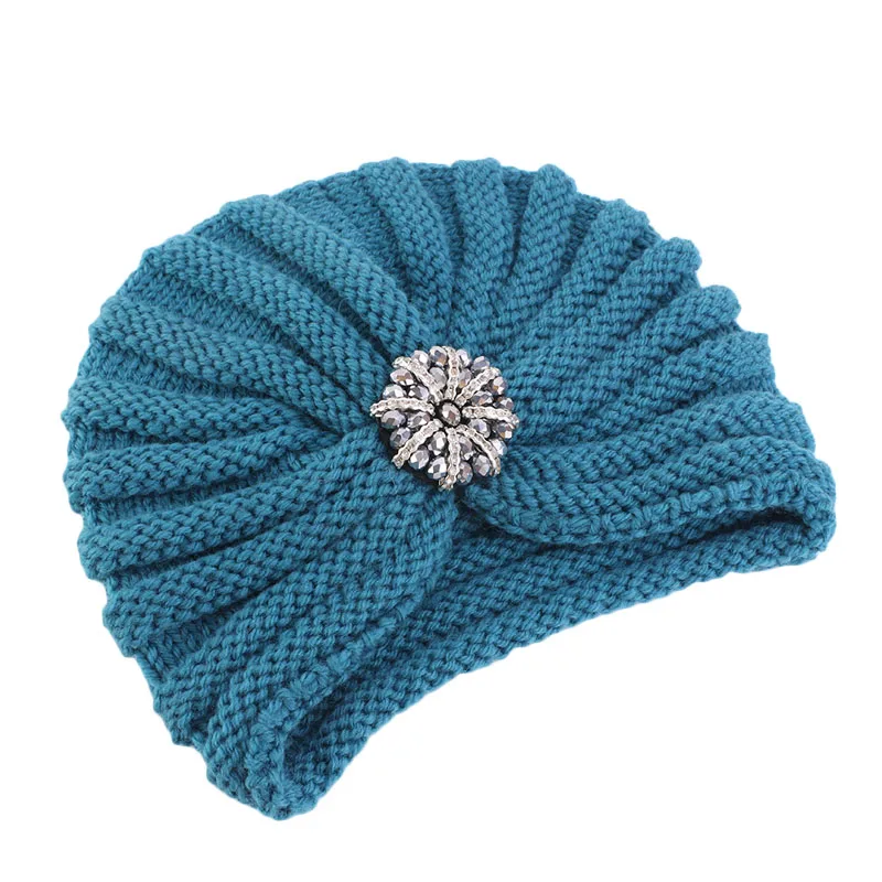 TanQiang Hats For Women Autumn Winter Brand New Lattice Wool Warm Knitted Hat Female Skullies Beanies Bonnet 
