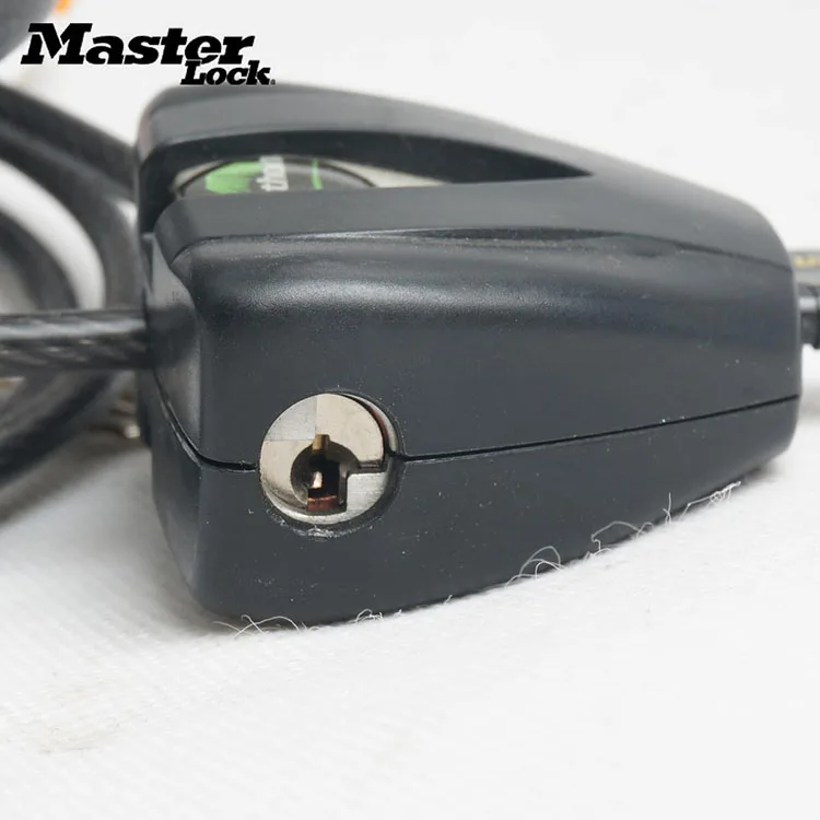 Master Lock Universal Anti-Theft Adjustable Locking Cable Lock Stainless Steel Cable Coil For Castle Motorcycle Cycle MTB Bike (5)