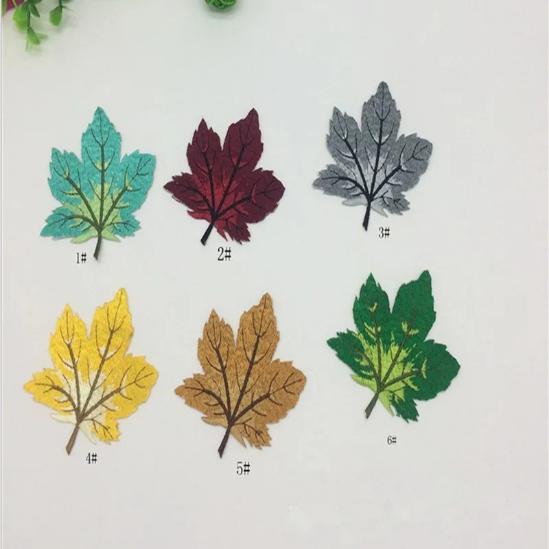 20pcslot maple leaves embroidery patch applique fabric iron on clothes 20pcslot maple leaves embroidery patch applique fabric iron on clothes