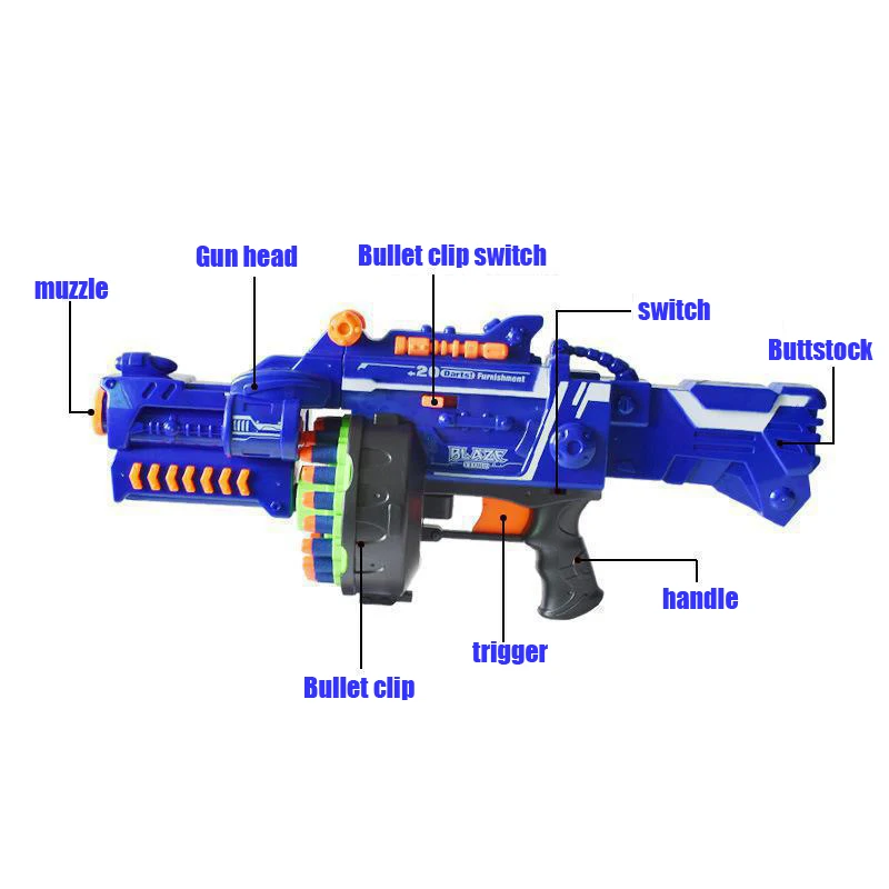 Электрический игрушечный пистолет с мягкими пулями страйкбол орбиты пистолет воздушный снайперская винтовка пластмассовая игрушка-пистолет для детей Подарки подходящее оружие