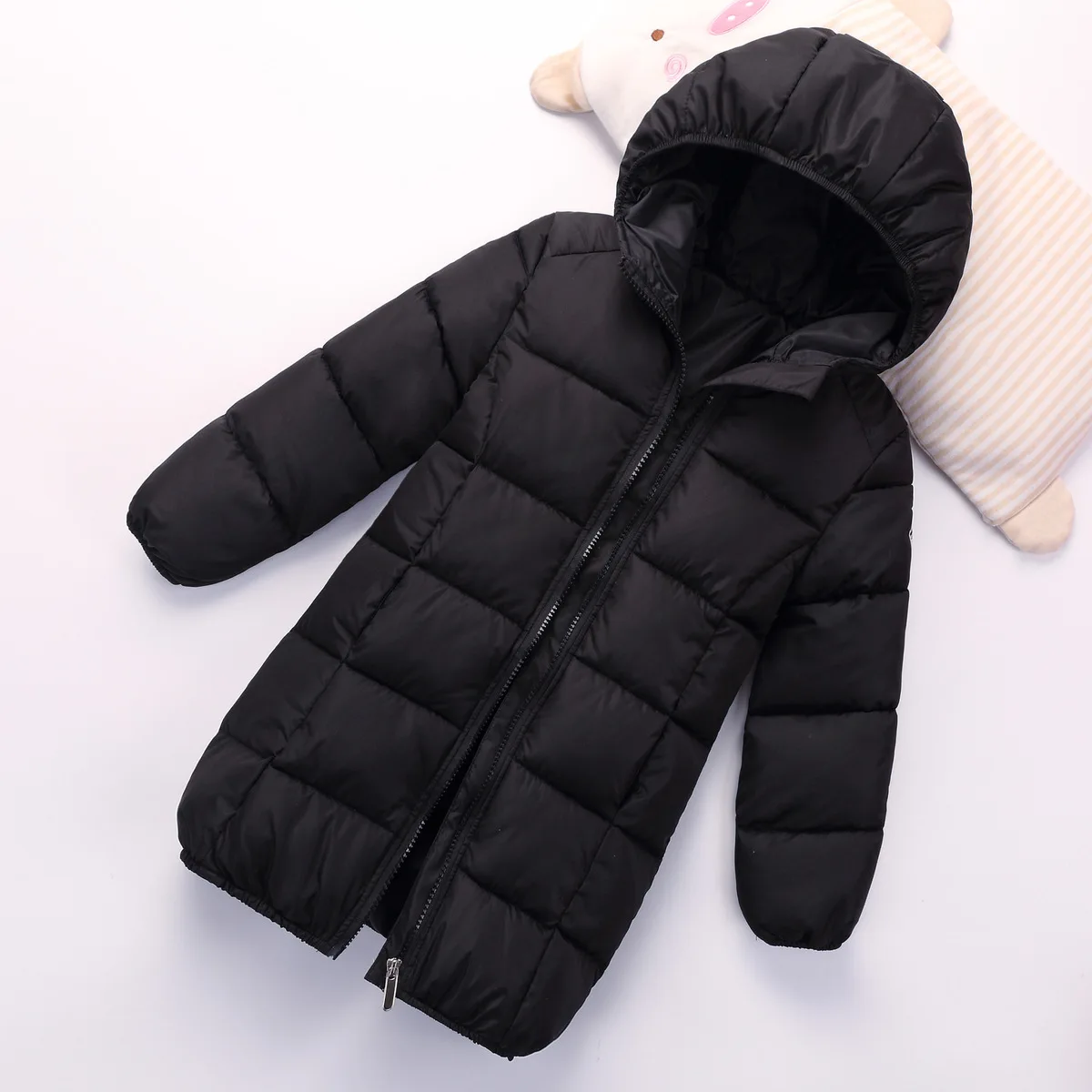 

2019 New Children Winter Duck Down Jacket for Girls clothing Thicken Warm Boy long Hooded Outerwear Coats Kids baby girl clothes