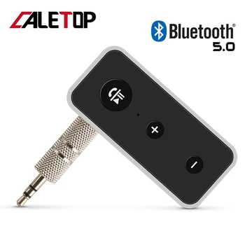 

Bluetooth Receiver 5.0 Stereo Music 3.5mm AUX Audio Wireless Adapter For Headphone Speaker Handsfree with Microphone 8 Hour Play