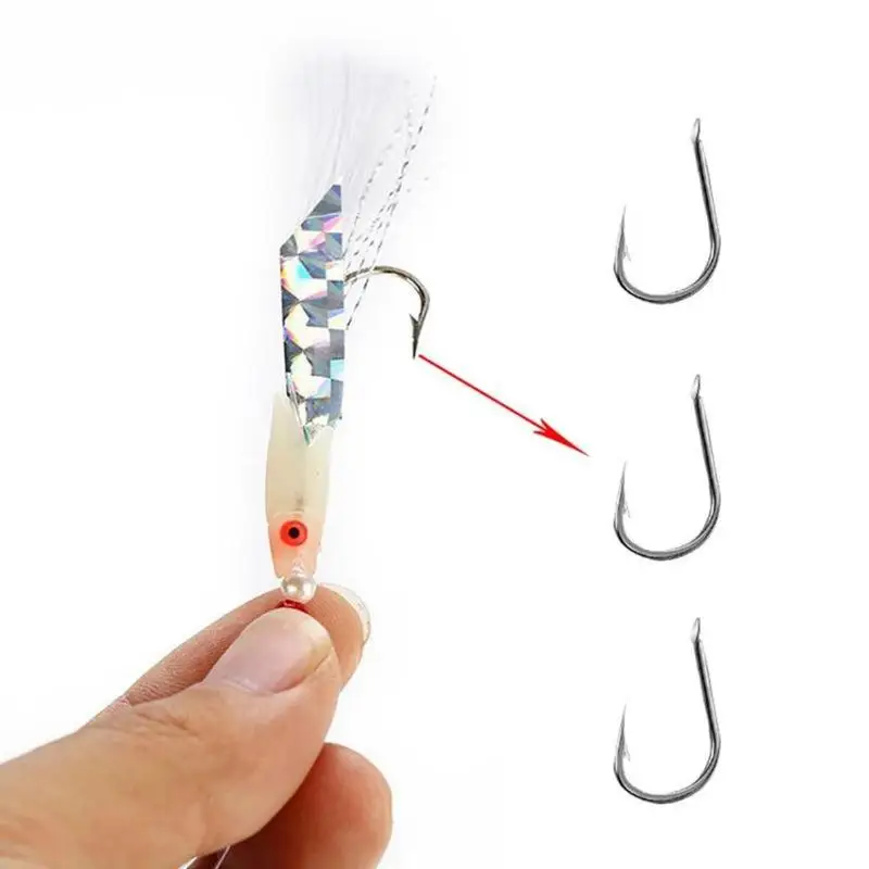 

5 Packs Mackerel Feathers Bass Cod Lure Lures Sea Fishing Rigs Tackle Boat