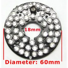 10pcs 48 LEDs 5mm Infrared IR 90 Degrees Bulbs Board 850nm Illuminator For CCTV Camera