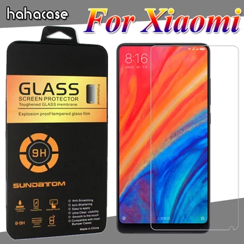 

500pcs Tempered Glass 9H Guard For Xiaomi Note Mix Max 3 F1 Play Go Screen Protector Toughened Protective Film With Acrylic Box