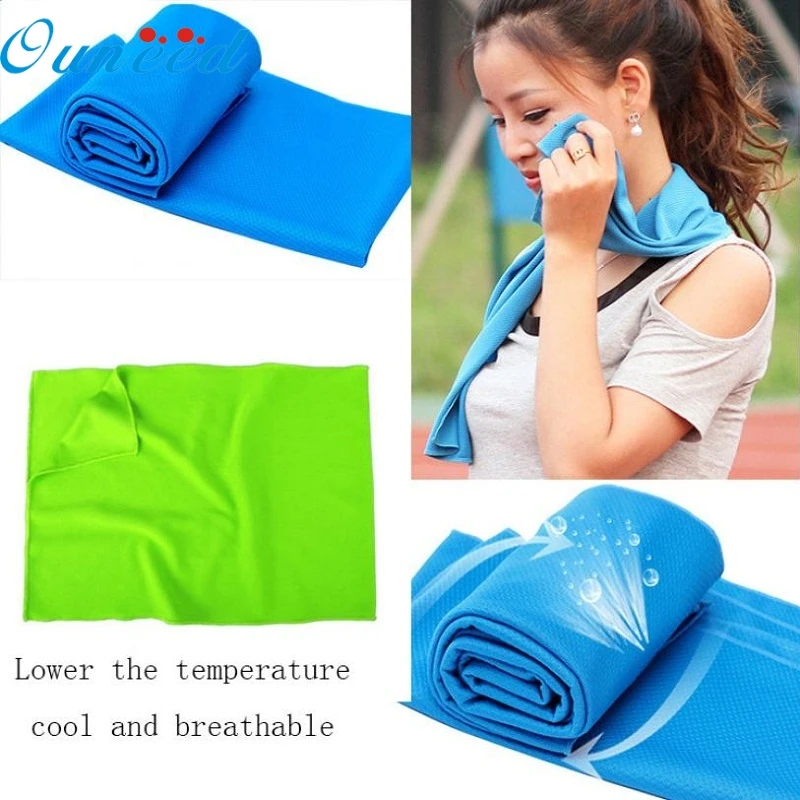 

May 31 Mosunx Business Cold Sensation Beach towel Drying Travel Sports Swiming Bath body TowelYoga Mat