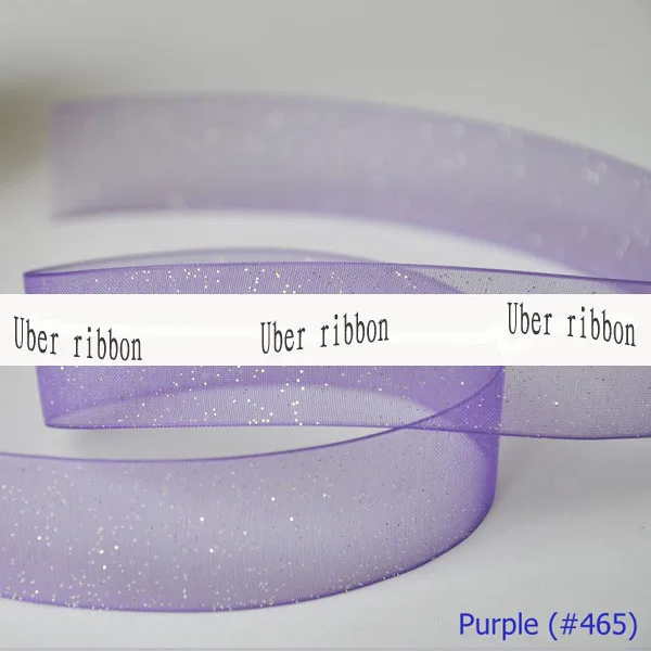

[IuBuFiGo] 1-1/2" (38mm) Silver Glitter Ribbon Organza Print Headwear Sheer Sparkle Ribbon Bow 100 yard/lot Free shipping