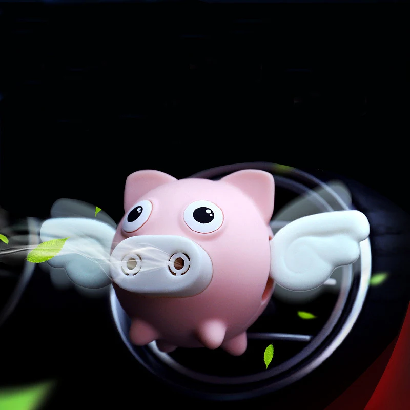

Car Accessory Flying Pig Car Air Outlet Perfume Air Freshener Auto Interior Scent Diffuser Aromatherapy Decor Auto Products