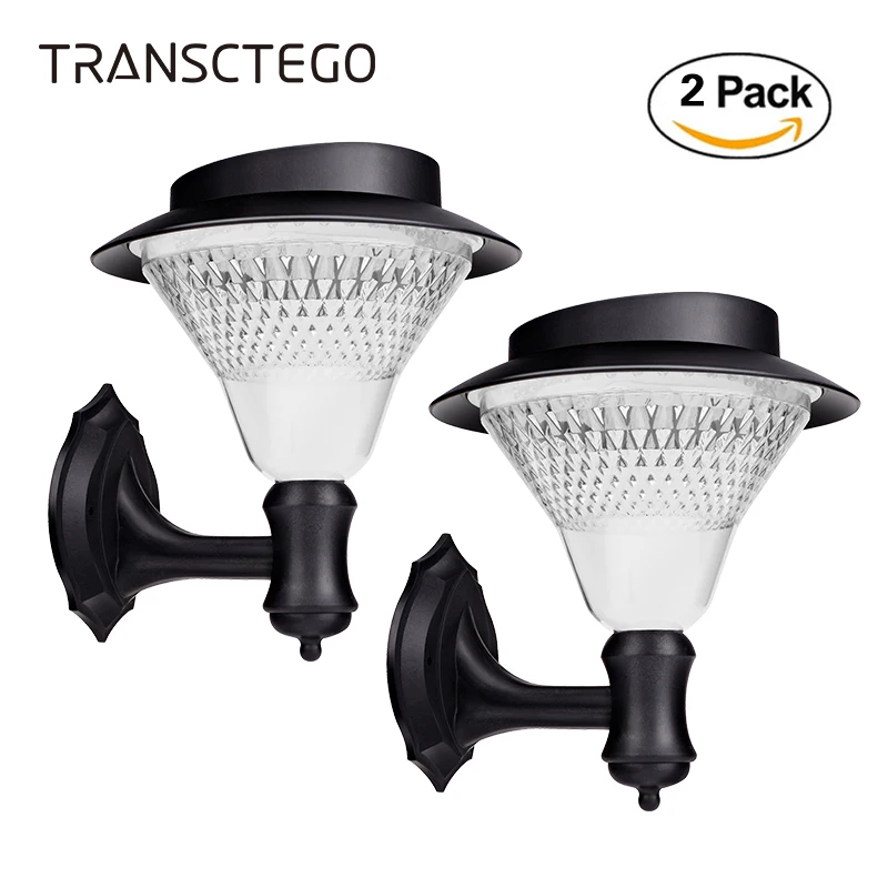 Sensor de Rua ao ar Luzes de Energia da Bateria Solar 32 Leds Jardim Arandela Lâmpadas Livre Lanterna Luminaria 2 Pçs Led Luz