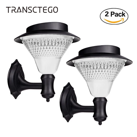 Sensor de Rua ao ar Luzes de Energia da Bateria Solar 32 Leds Jardim Arandela Lâmpadas Livre Lanterna Luminaria 2 Pçs Led Luz