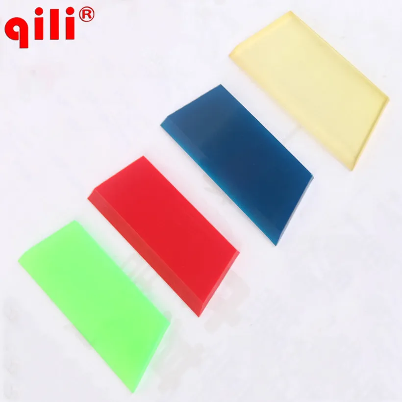Qili Squeegee 13cm Width Rubber red/blue/green/Transparent color Scraper Dichotomanthes Strips 4