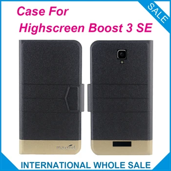 

5 Colors Super! Highscreen Boost 3 SE Case Fashion Business Magnetic clasp High quality Flip Leather Exclusive Protection Cover