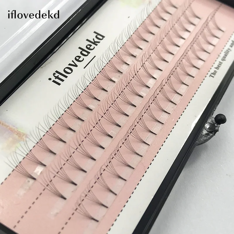 

iflovedekd 60Pcs Natural Silk Individual 5D Cluster Eyelashes C/D Curl Volume Eyelash Extensions 8-14mm