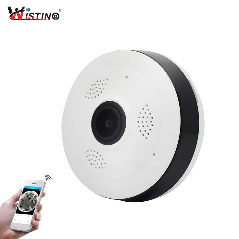 

Wistino CCTV HD 960P WIFI IP Camera Alarm Wireless VR Panoramic Camera Fisheye 360 Degree Video Baby Monitor Home Surveillance