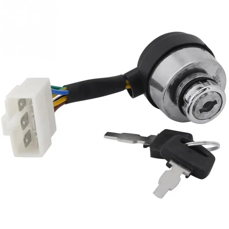 

6 Wire Ignition Start Key Switch For 2.5-6.5KW 188F Gas Generator To Control The Starting Of Gas Generator