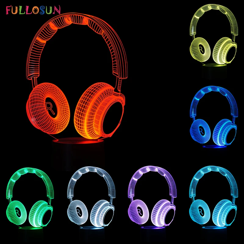 Luzes da Noite ouvido 3d decoração luzes led Geração de Energia : Mudar