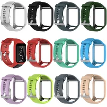 Silicone Replacement Watchband for Tom Tom 2 3 Series Watch Strap Wrist Band Strap For TomTom Runner 2 3 GPS Watch