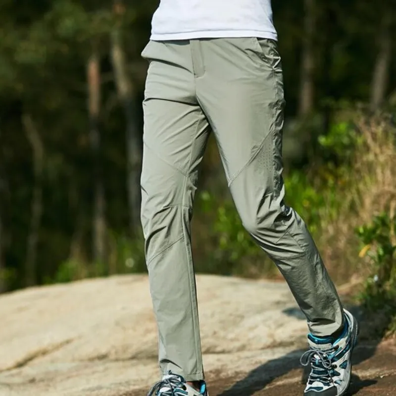 mens slim fit walking trousers