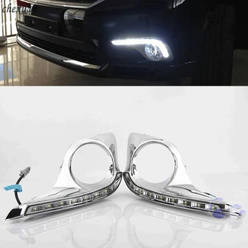

CSCSNL 2 pcs trunning Yellow Signal DRL LED Daytime Running Lights Led fog lamp cover For Toyota Highlander 2012 2013 2014