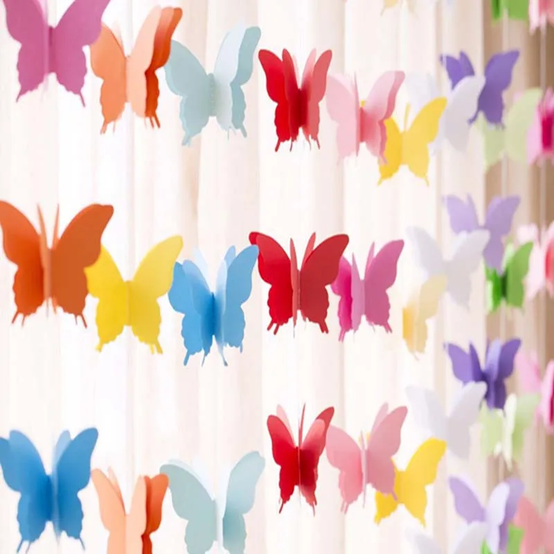 2 шт. бумажные гирлянды с бабочками 8 м|decoration kids|decorative decorativedecorative home decor |
