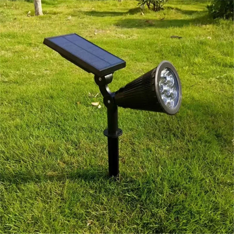 

CLAITE 7 LED Solar Powered Spot Light Waterproof IP65 Outdoor Garden Lawn Lamp Security Street Lamp for Outdoor Garden Landscape