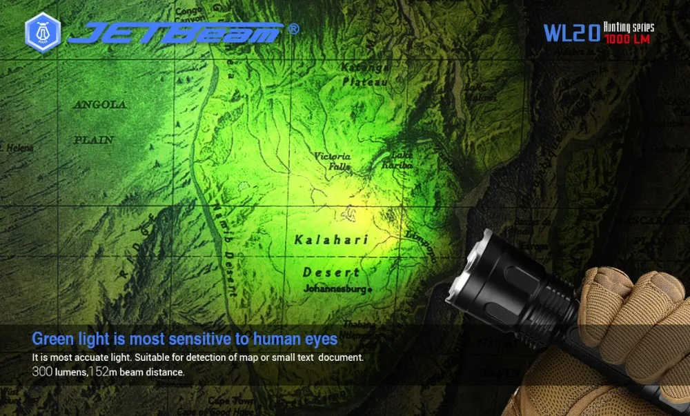 JETBEAM WL20 Lanterna 1000 Lumens com carga