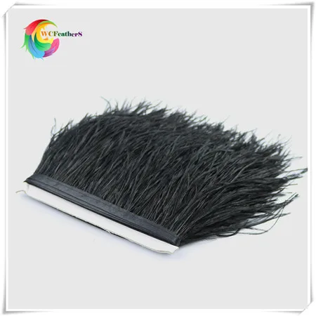 14 black ostrich feather fringe 2