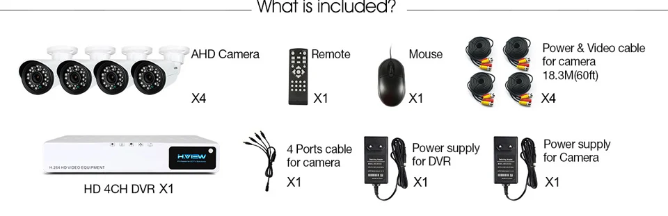 CCTV Security Camera System 4410X5AMC4 (3)