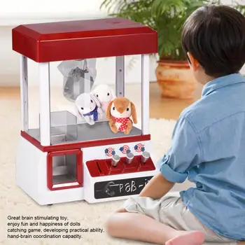

Dolls Machine Electronic Musical Plush Toys 2018 Candy Catcher Game Hot Sale Fun Toy Without Dolls Toys Gifts For Children Kids