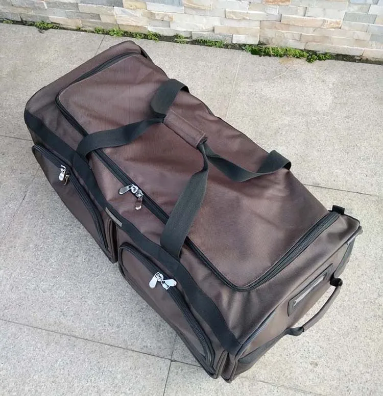 LeTrend 33 дюймов большой емкости дорожные сумки водонепроницаемый чемодан из материала Оксфорд колеса Сумки на колёсиках Спиннер тележка для мужчин багажник